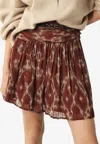Ba&sh Mina Printed Mini Skirt