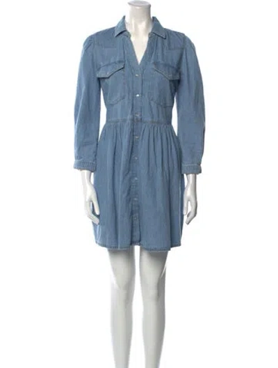 Pre-owned Ba&sh Mini Dress In Blue