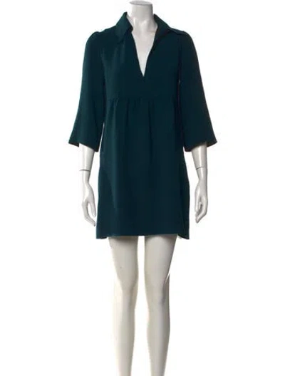 Pre-owned Ba&sh Mini Dress In Green
