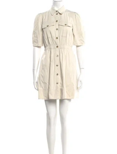 Pre-owned Ba&sh Mini Dress In Neutral