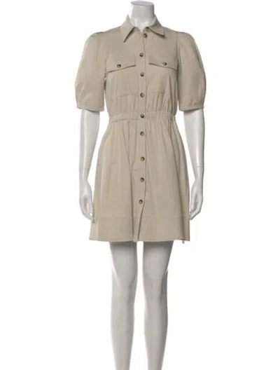 Pre-owned Ba&sh Mini Dress In Neutral