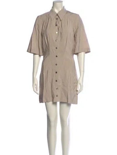 Pre-owned Ba&sh Mini Dress In Neutrals