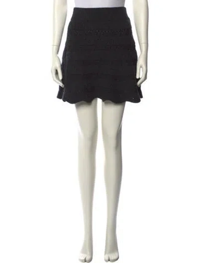 Pre-owned Ba&sh Mini Skirt In Black