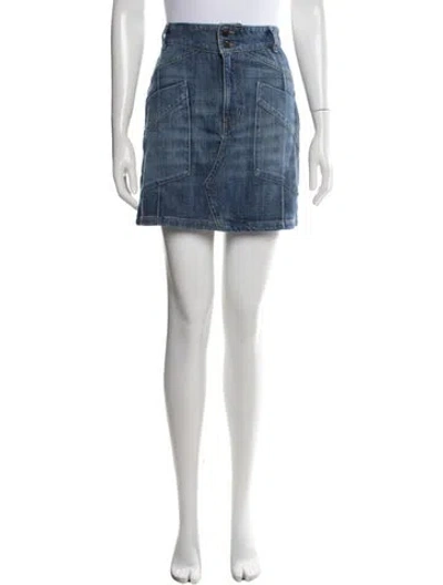 Pre-owned Ba&sh Mini Skirt In Blue