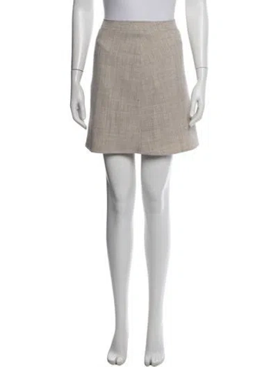 Pre-owned Ba&sh Mini Skirt In Neutrals