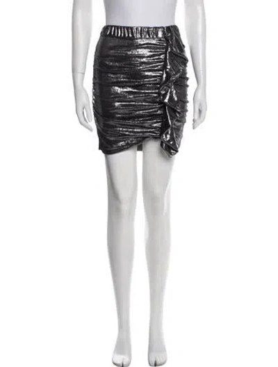Pre-owned Ba&sh Mini Skirt In Silver