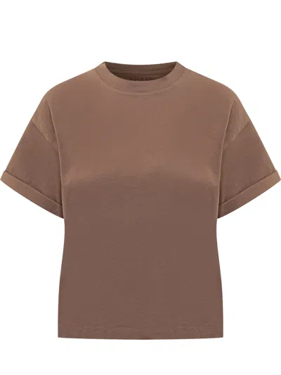 Ba&sh Ba & Sh Mini Sleeves Cut T-shirt In Chamous