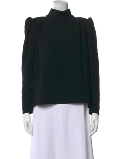 Pre-owned Ba&sh Mock Neck Long Sleeve Blouse In Multi