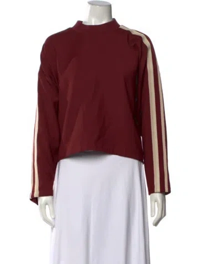 Pre-owned Ba&sh Mock Neck Long Sleeve Sweatshirt In Multicolor