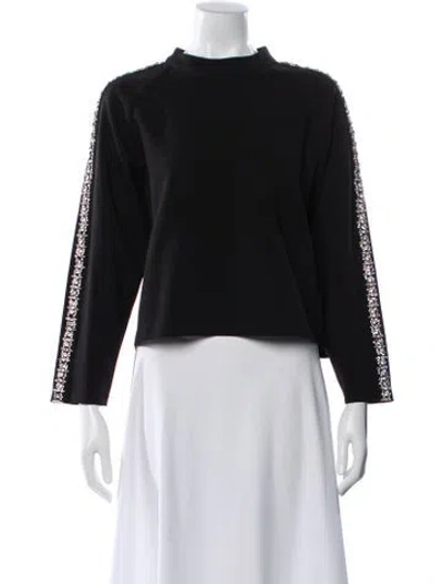 Pre-owned Ba&sh Mock Neck Long Sleeve Top W/ Tags In Black