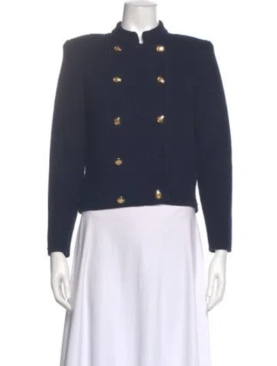 Pre-owned Ba&sh Mock Neck Sweater In Blue