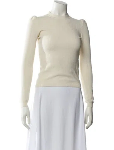 Pre-owned Ba&sh Mock Neck Sweater In Neutral