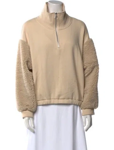 Pre-owned Ba&sh Mock Neck Sweater In Neutral