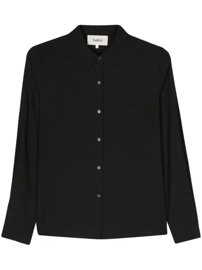 Ba&sh Mônica Pleated Shirt In Black