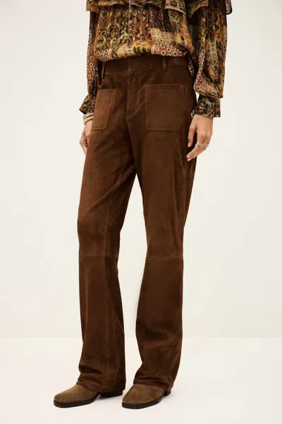 Ba&sh Mossi Wide-legged Trousers In Terre In Brown