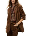 Ba&sh Ba & Sh Mosty Suede Blazer In Brown