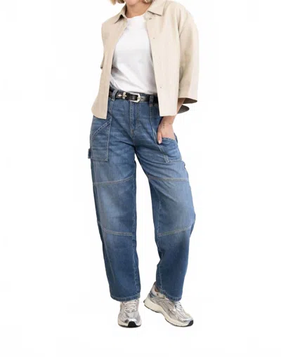 Ba&sh Moyce Jeans In Used Blue In Multi