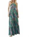 Ba&sh Nastasia Dress In Green/floral In Multi