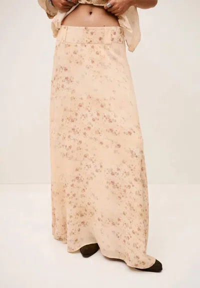 Ba&sh Nattalina Maxi Skirt In Ecru In Beige
