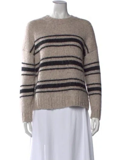 Pre-owned Ba&sh Nylon Striped Sweater In Neutral