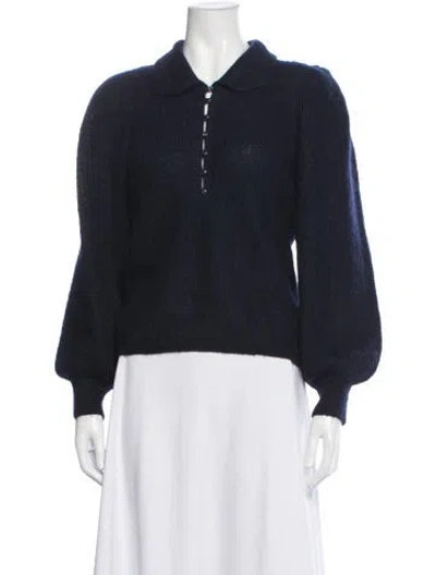 Pre-owned Ba&sh Nylon Sweater In Blue
