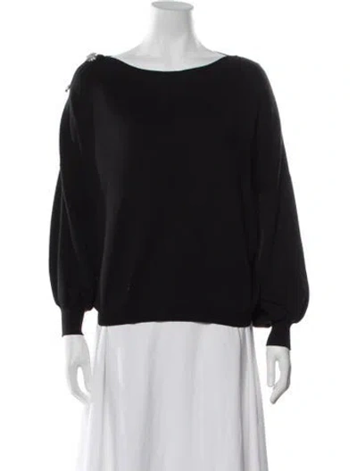 Pre-owned Ba&sh Off-the-shoulder Sweater In Black