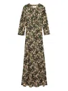 Ba&sh Onoa Printed Maxi Dress In Brown