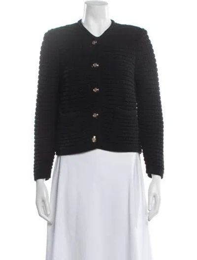 Pre-owned Ba&sh Open Front Sweater In Black