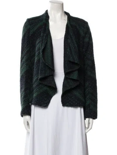 Pre-owned Ba&sh Open Front Sweater In Green