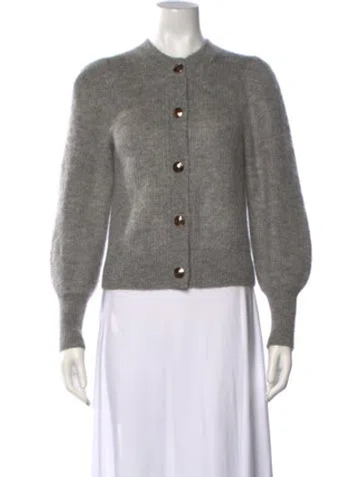 Pre-owned Ba&sh Open Front Sweater In Grey