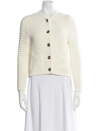 Pre-owned Ba&sh Open Front Sweater In Neutral