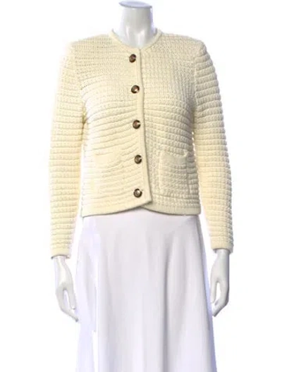 Pre-owned Ba&sh Open Front Sweater In Neutral