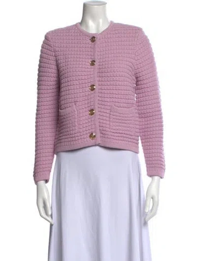 Pre-owned Ba&sh Open Front Sweater In Purple