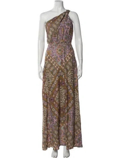 Pre-owned Ba&sh Paisley Print Long Dress In Multi