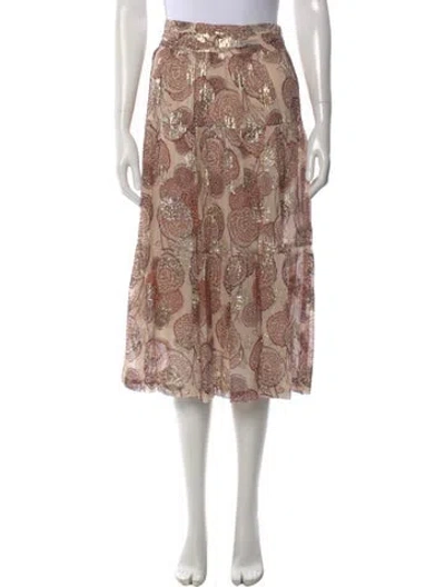 Pre-owned Ba&sh Paisley Print Midi Length Skirt