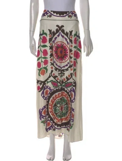 Pre-owned Ba&sh Paisley Print Midi Length Skirt In Neutral