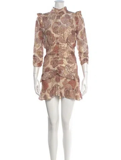 Pre-owned Ba&sh Paisley Print Mini Dress