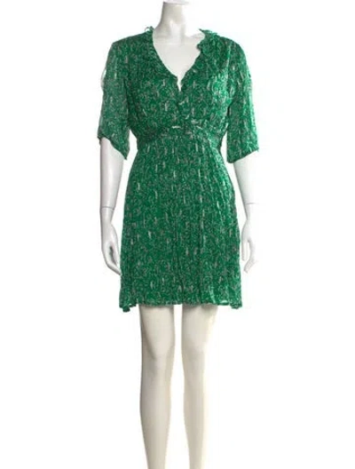Pre-owned Ba&sh Paisley Print Mini Dress