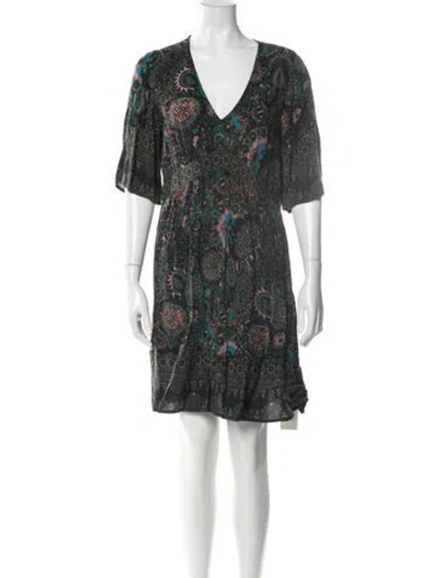 Pre-owned Ba&sh Paisley Print Mini Dress In Multi