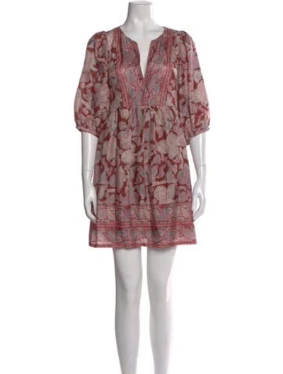 Pre-owned Ba&sh Paisley Print Mini Dress In Neutral