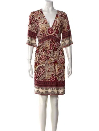 Pre-owned Ba&sh Paisley Print Mini Dress In Neutrals
