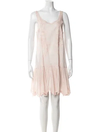 Pre-owned Ba&sh Paisley Print Mini Dress W/ Tags In Pink