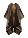 Ba&sh Panama Striped Cape In Green