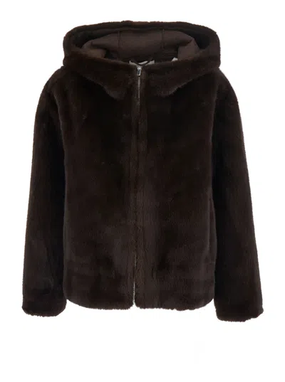 Ba&sh Ba & Sh Pandy Jacket With Shirt Collar And Button-front Pockets In Brown