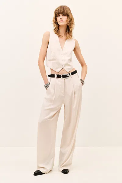Ba&sh Pants Chaarly For Women In White