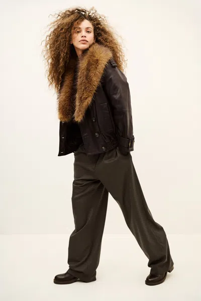 Ba&sh Pants Twani For Women In Chocolate