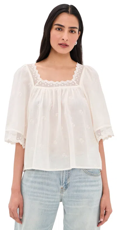 Ba&sh Parly Top Ecru In White