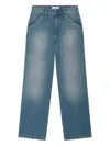 Ba&sh Patch-pocket Denim Jeans In Neutral