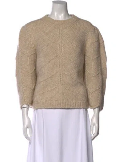 Pre-owned Ba&sh Patterned Crew Neck Sweater In Neutral