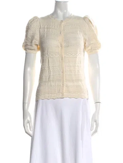 Pre-owned Ba&sh Patterned Crew Neck Sweater In Neutral